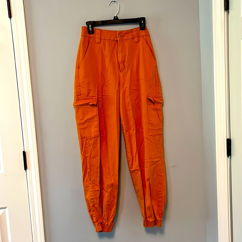 Urban Outfitters Orange cargo pants